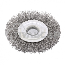 Щетка для УШМ СИБРТЕХ, 125 мм посадка 22,2 мм плоская, витая проволока 0,3 мм 746567