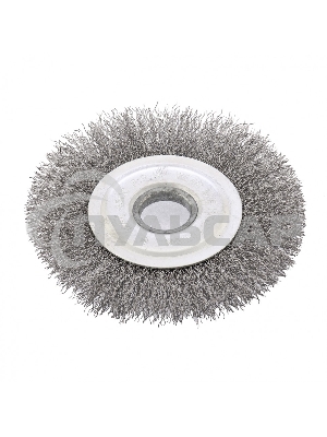 Щетка для УШМ СИБРТЕХ, 125 мм посадка 22,2 мм плоская, витая проволока 0,3 мм 746567