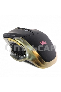 Мышь беспроводная Crown Gaming CMXG-605 черный, 1600 dpi, радиоканал, USB, кнопки - 6
