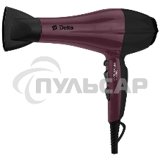 Фен Delta DL-0937 черный с бордовым Фен Delta DL-0937 черный с бордовым