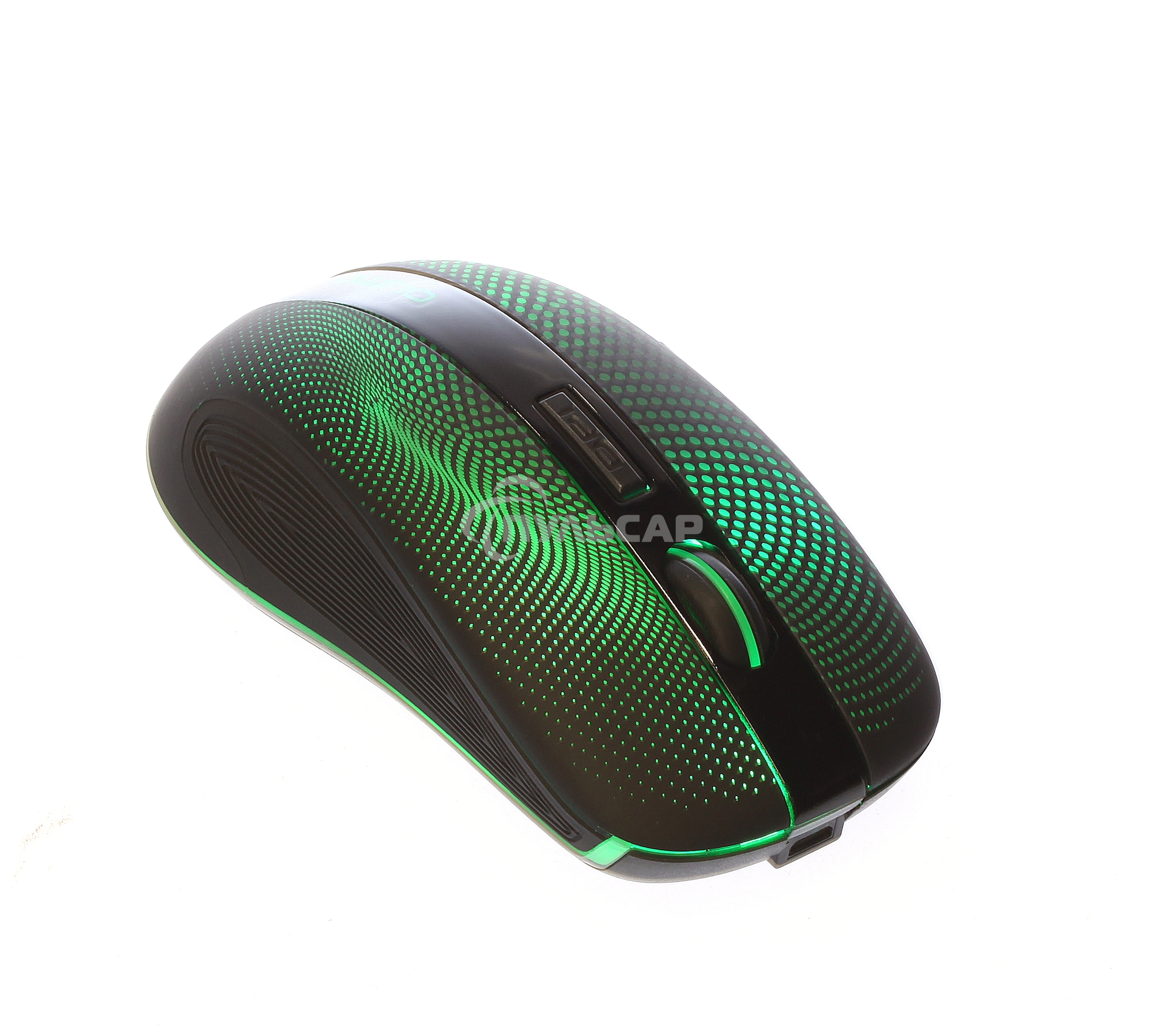 Мышь беспроводная Qumo Comfort M18 черный, 2400 dpi, радиоканал, USB, кнопки - 6