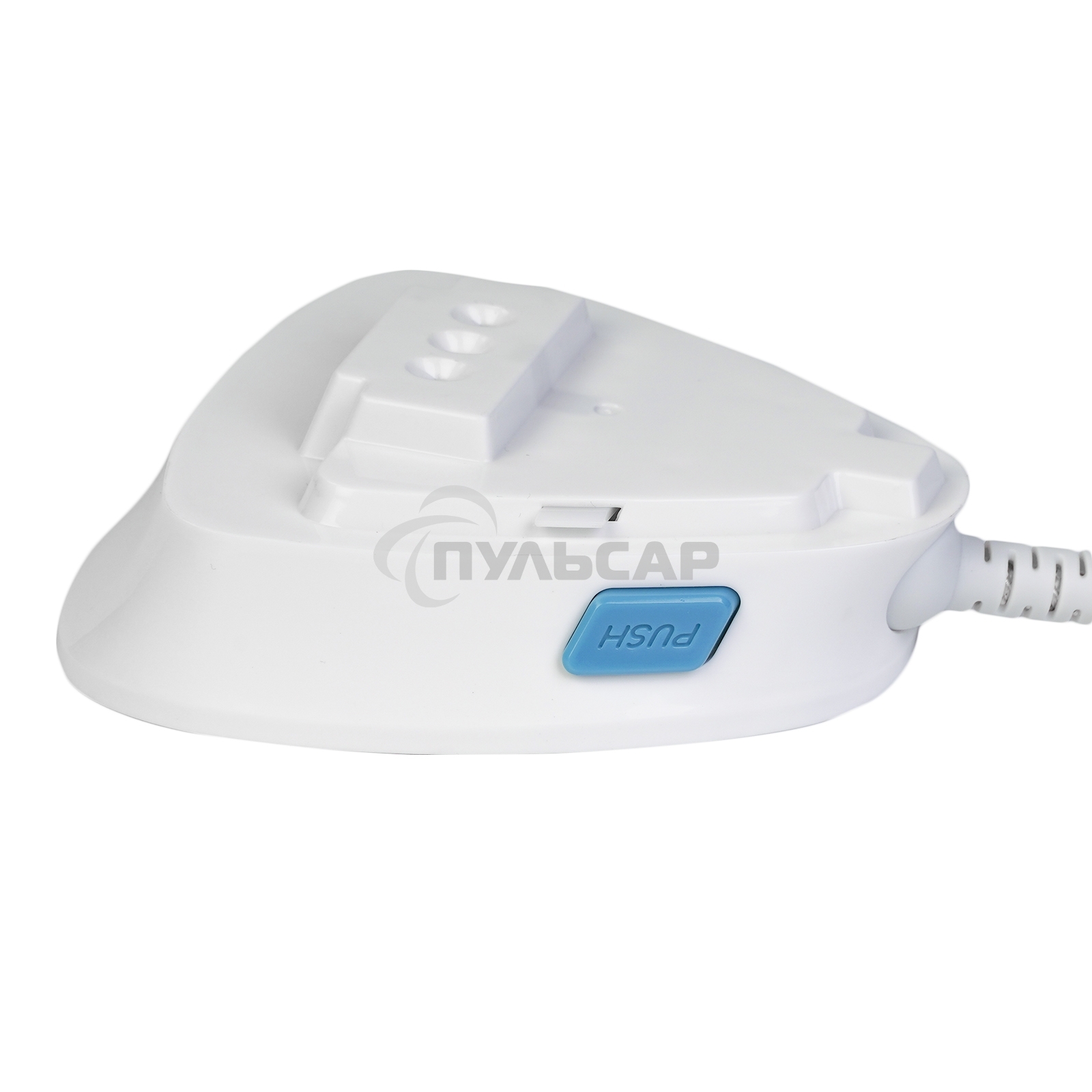 Утюг беспроводной Galaxy GL 6151, белый с голубым, паровой, 2200 Вт, функции: автоотключение, самоочистка, антикапля, антинакипь, функция увлажнения, вертикальное отпаривание, индикатор нагрева, защита от перегрева, резервуар для воды 320 мл, керамическое