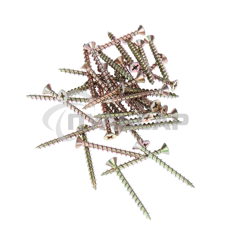 Саморез оконный KRANZ острый, 4.1х40, желтый цинк, упаковка поставщика ( 6 000 шт. )