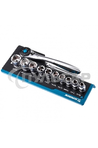 Набор торцевых головок, трещотка 120 зубьев, 3/8