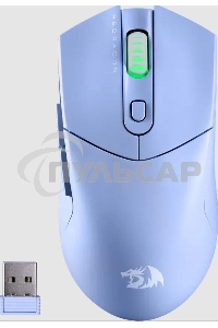 Мышь беспроводная REDRAGON St4r Pro голубой, 26000 dpi, радиоканал, Bluetooth, USB, кнопки - 6