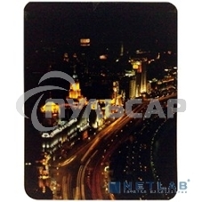 Коврик для мыши Buro BU-M80007 пластиковый ночной город 230х180х2мм