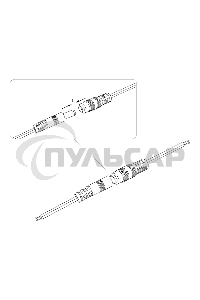 Разъем питания гнездо 2.1х5.5 с проводом 20 см Rexant