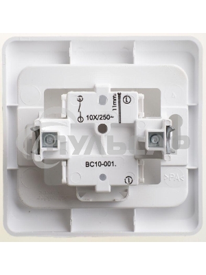Выключатель 1-кл. СП Этюд 10А IP20 белый SchE BC10-001B