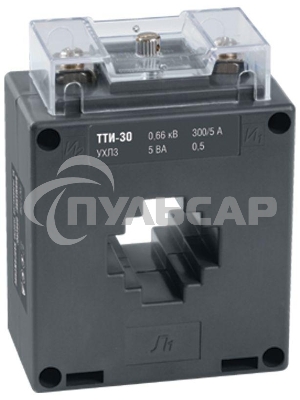 Трансформатор тока ТТИ-30 150/5А кл. точн. 0.5S 5В.А ИЭК ITT20-3-05-0150