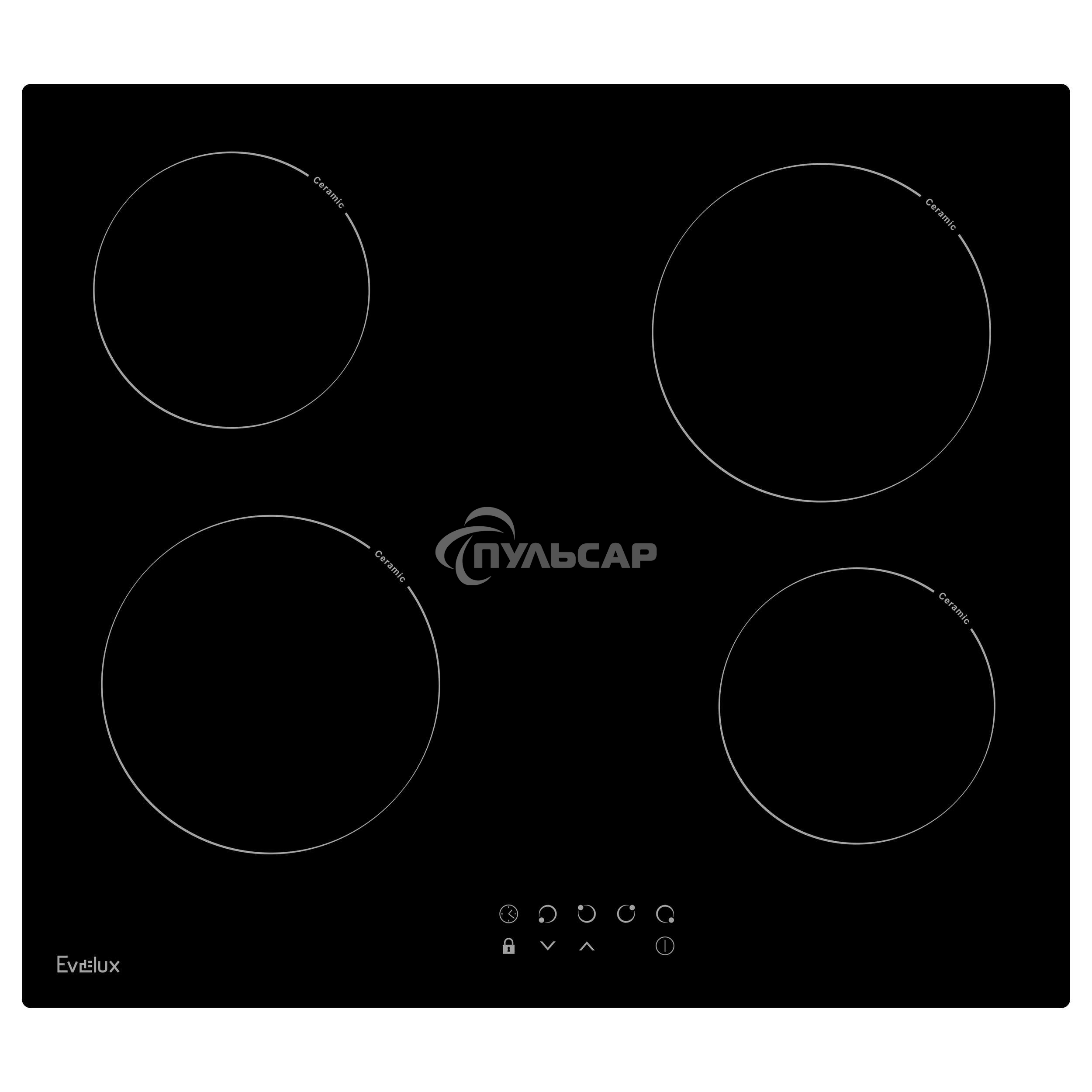 Электрическая варочная панель Evelux HEV 640 B