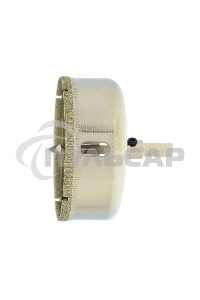 Сверло по керамической плитке и стеклу, 70 х 55 мм, 6 гр.хв-к, с центр. сверлом Сибртех