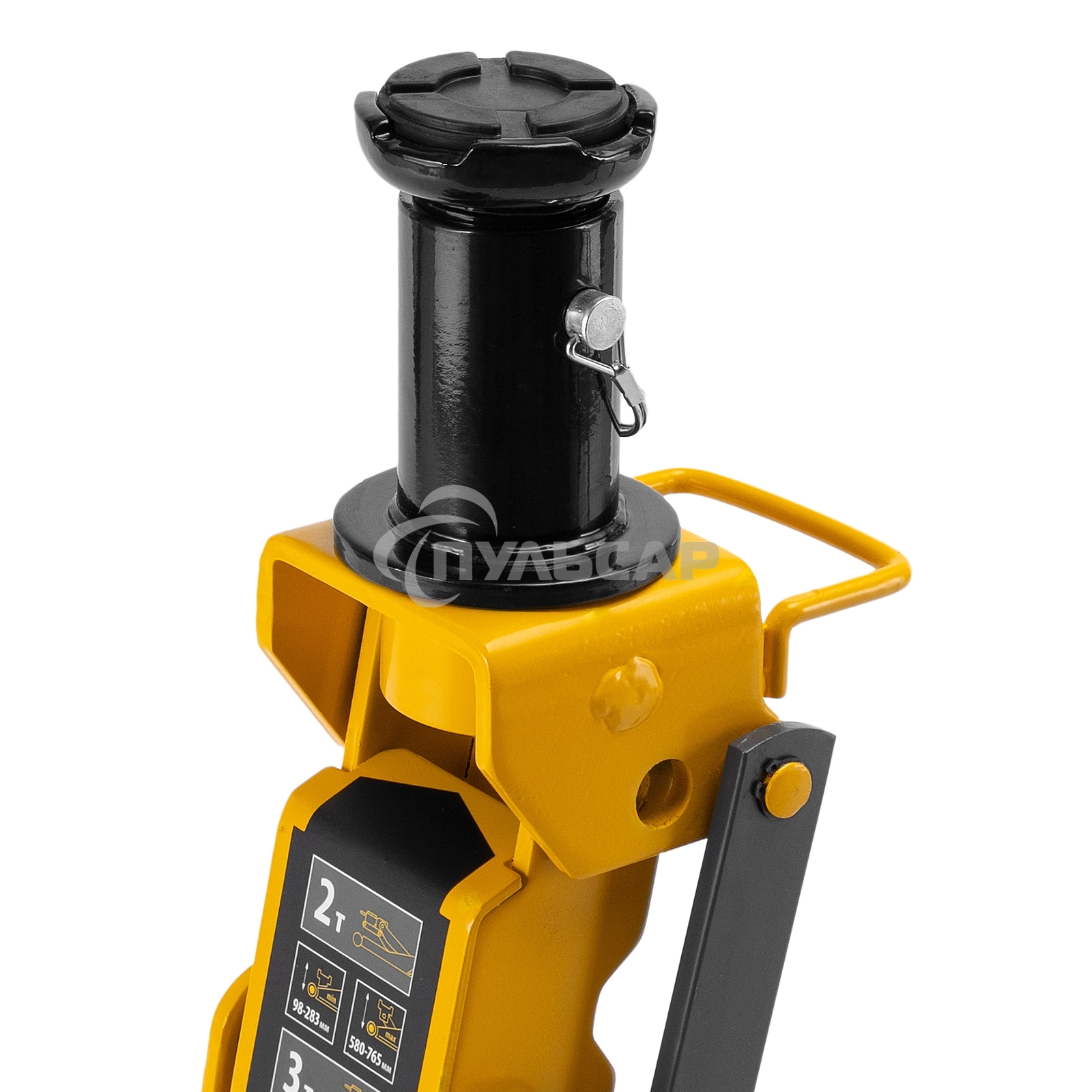 Домкрат гидравлический подкатной Denzel 2/3 т, 98-770 мм, быстрый подъем, низ. подхват, проф, SUV 51270