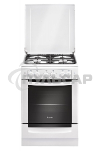 Плита газовая Gefest ПГ 6100-02 белый, конфорок 4 шт, духовка 52 л, 60 см x 85 см x 60 см