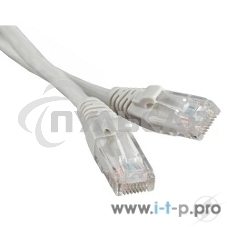 Патч-корд Hyperline UTP, Cat.5e, LSZH, 1.5 м, серый