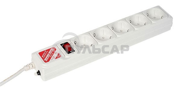 Сетевой фильтр Powercube SPG-B-6-WHITE 1.9м (5 розеток) белый (коробка)