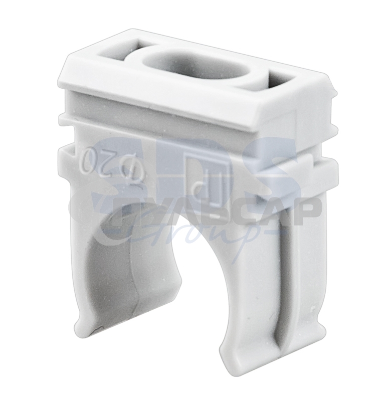 Крепеж-клипса для труб Rexant, Ø16 мм, серый, 100 шт./уп.