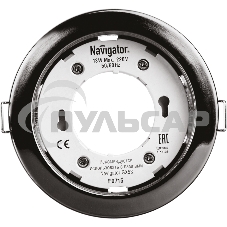 Светильник Navigator NGX-R1-005-GX53 IP20 черный хром Светильник Navigator NGX-R1-005-GX53 IP20 черный хром