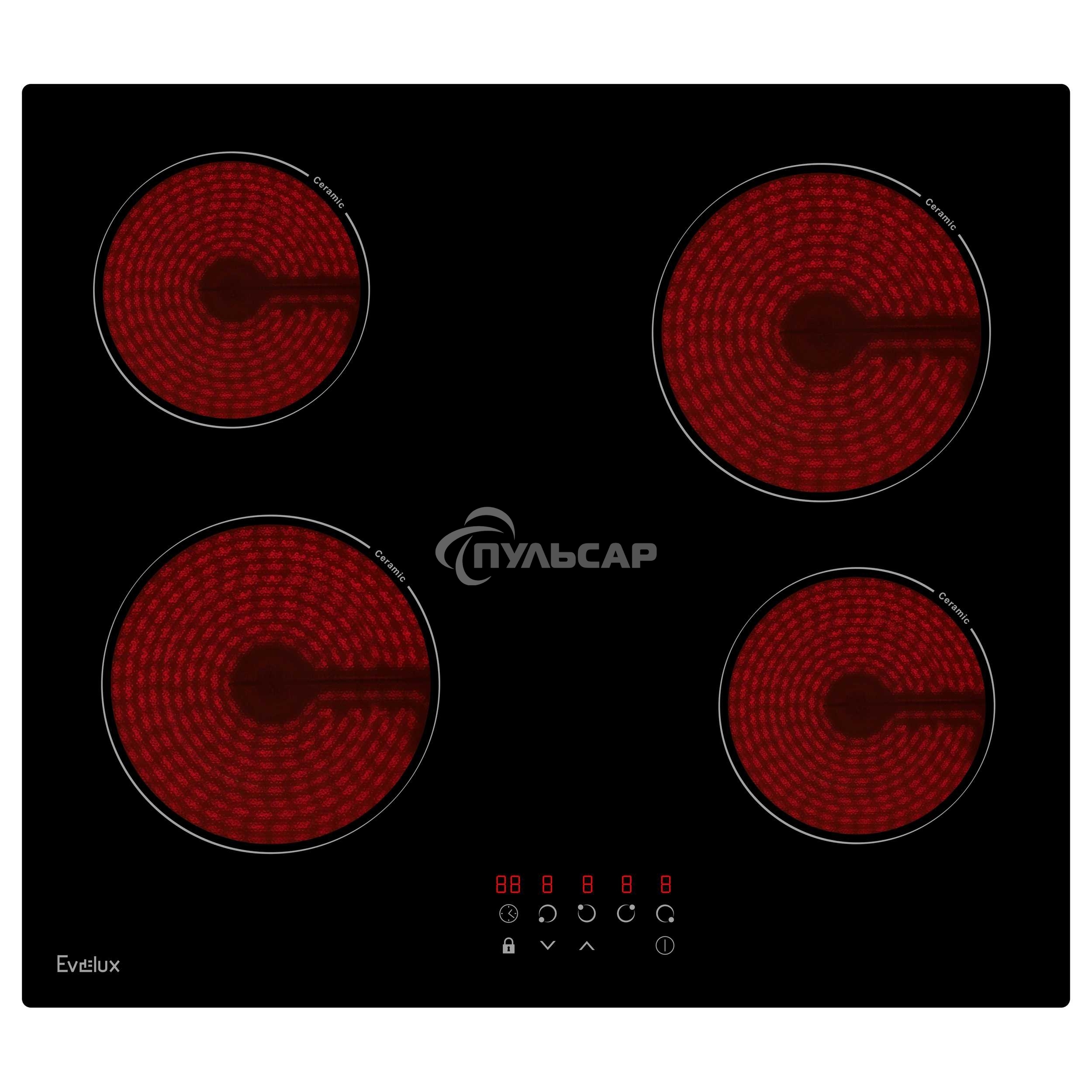 Электрическая варочная панель Evelux HEV 640 B