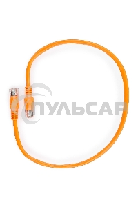 Патч-корд UTP Cablexpert PP12-0.5M/O кат. 5e, 0.5м, литой, многожильный (оранжевый)