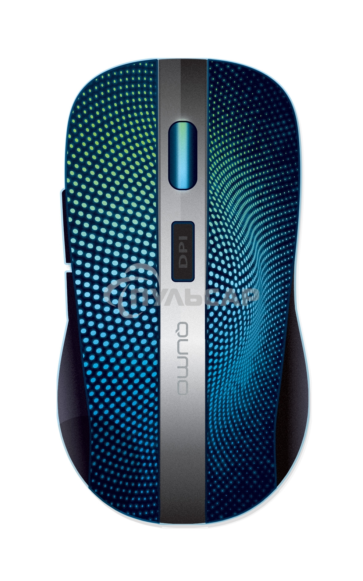 Мышь беспроводная Qumo Comfort M18 черный, 2400 dpi, радиоканал, USB, кнопки - 6