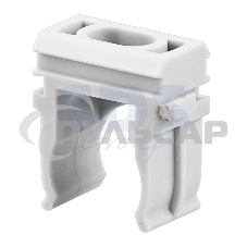 Крепеж-клипса для труб Rexant, Ø16 мм, серый, 100 шт./уп.