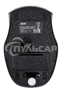 Мышь беспроводная Acer OMR030 черный, 1600 dpi, радиоканал, USB, кнопки - 4