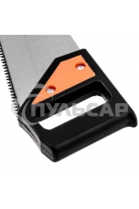 Ножовка по дереву Sparta 450 мм, 5-6 TPI, каленый зуб, пластиковая рукоятка