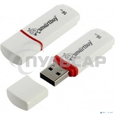 Флешка USB SmartBuy 16Gb Crown белый (SB16GbCRW-W)