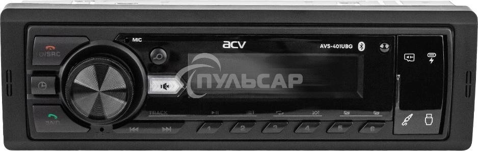 Автомагнитола ACV AVS-401UBG 1DIN 4x50Вт v5.0 AUX 2 (43342)