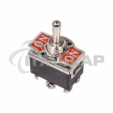 Тумблер 250V 15А (6c) ON-OFF-(ON) двухполюсныйRexant
