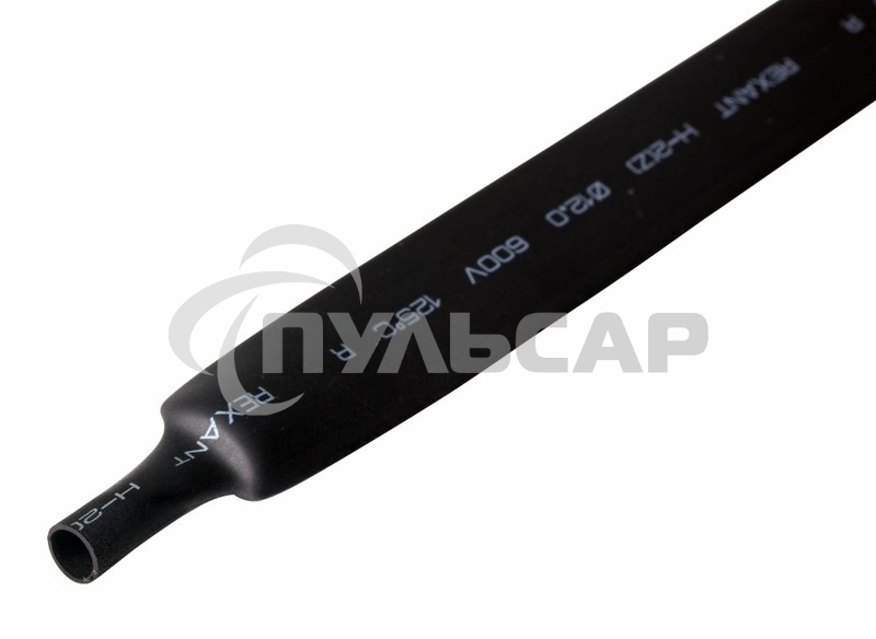 Термоусаживаемая трубка Rexant 12,0/6,0 мм, черная, упаковка 50 шт. по 1 м