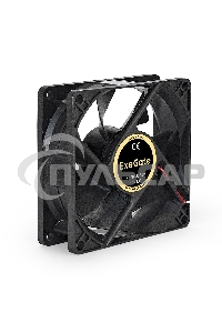 Вентилятор для корпуса ExeGate EX08025S2P черный, 80 мм, 2200 об/мин, 22.5 дБ, 2 pin