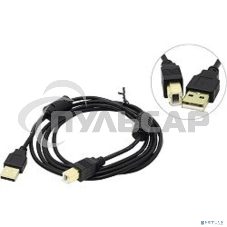 Кабель USB 2.0 A-->B 3м ExeGate 2 фильтра, позолоченные контакты