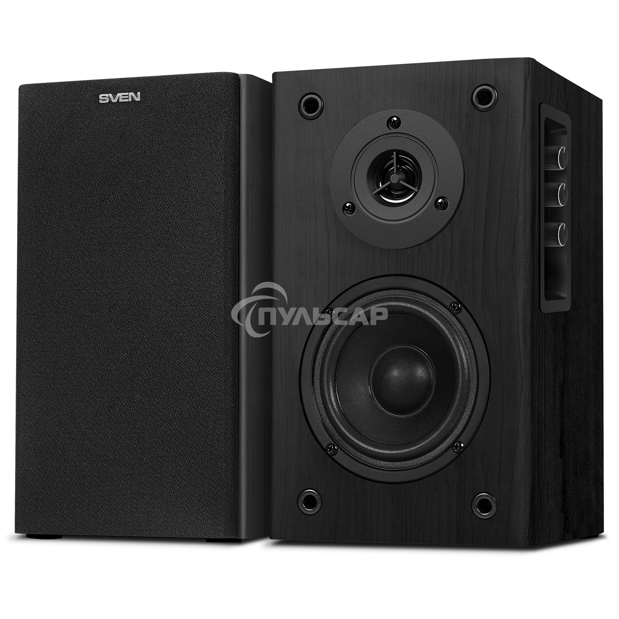 Колонки Sven SPS-614 2.0 (2x20W, Bluetooth, дерево, black)
