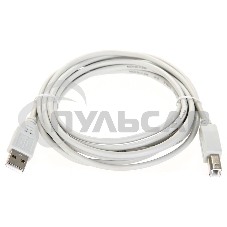 Кабель AM/BM USB2.0 3м Telecom USB 2.0 A-->B 3.0m, белый/серый, TC6900-3.0M
