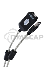 Кабель VCOM VUS7049-15M Кабель-адаптер USB2.0-repeater, удлинительный активный <Am-->Af> 15м