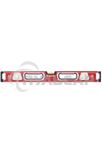 Алюминиевый магнитный фрезерованный уровень Matrix 3 глазка, 1500 мм