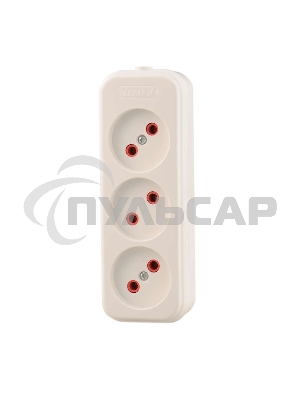 Колодка удлинителя 3-м без заземл. Lezard 720-0300-303