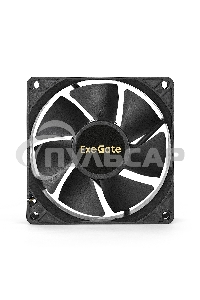 Вентилятор для корпуса ExeGate EX08025S2P черный, 80 мм, 2200 об/мин, 22.5 дБ, 2 pin