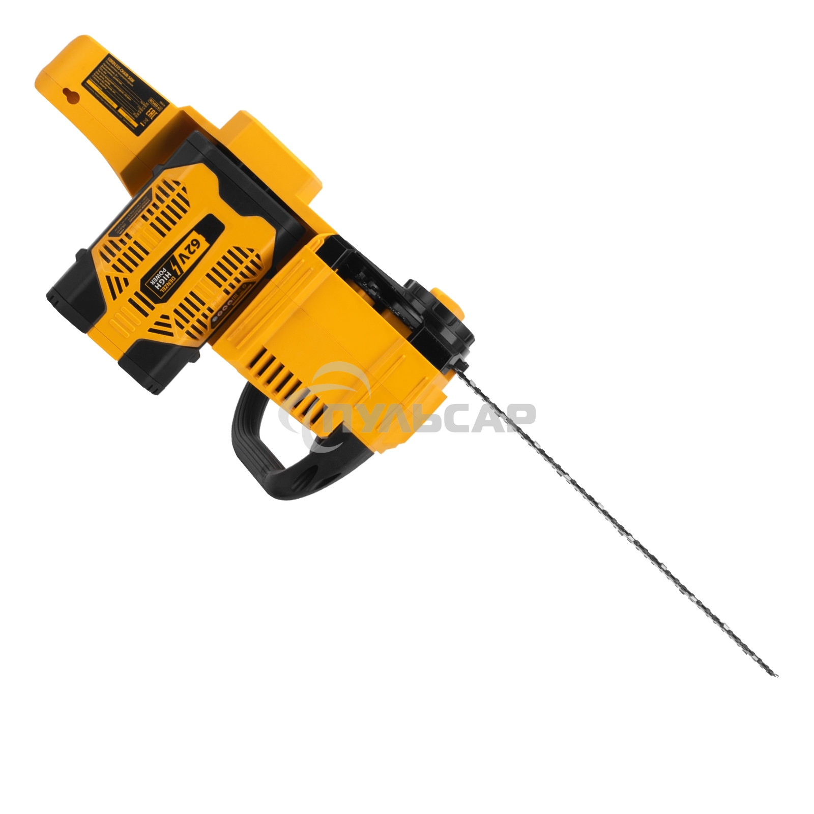 Пила цепная аккумуляторная бесщет., RCS 400-62, 400 мм, Li-ion, 62В Denzel