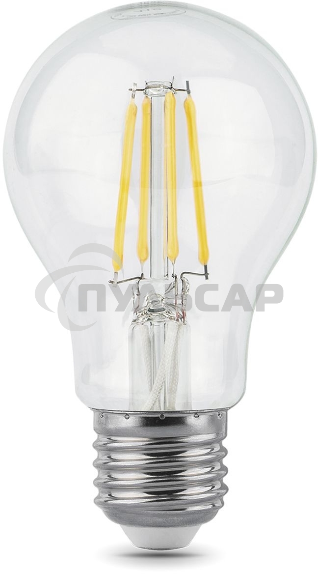 Лампа светодиодная Gauss 102802206LED Filament А60 Е27 6Вт 4100к 1/10/40