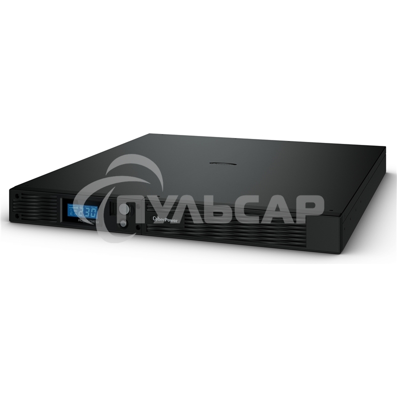 Источник бесперебойного питания Line-Interactive CyberPower PR1000ELCDRT1U 1000VA/800W USB/RS-232/EPO/SNMPslot (6 IEC С13)