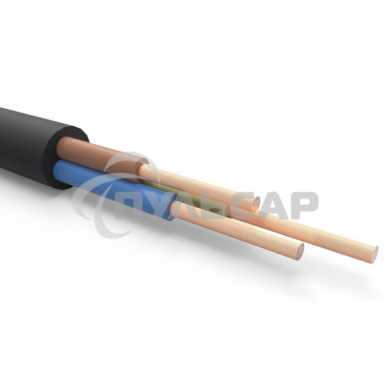 Кабель силовой гибкий КГтп-ХЛ 3х1,5 мм², длина 50 метров, ГОСТ Rexant