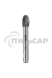 Борфреза по металлу твердосплавная, овальная, тип-E, 8 мм Denzel