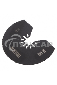 Насадка для МФИ отрезная полукруг., HSS, по металлу и дереву, 80 х 1,2 мм, мелкий зуб Denzel