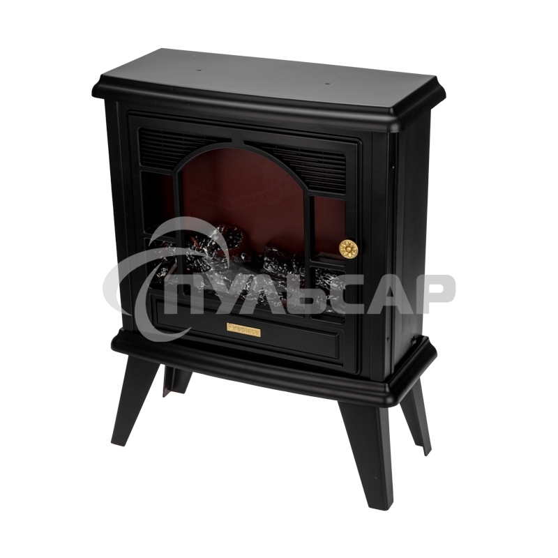 Светодиодный камин Neon-night Гранд Шале с эффектом живого огня 45х18х56см, работает от батареек 3хС (в комплект не входят) или от USB (в комплекте), черный