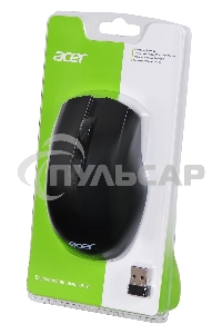 Мышь беспроводная Acer OMR030 черный, 1600 dpi, радиоканал, USB, кнопки - 4