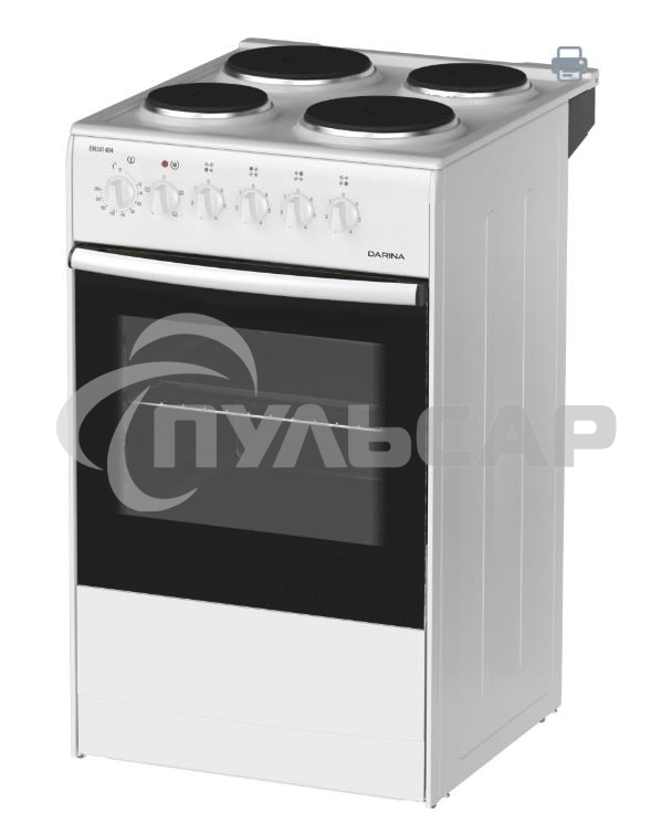 Плита электрическая Darina S EM 341 404 W белый/черный, конфорок 4 шт, духовка 50 л, 50 см x 85 см x 56 см