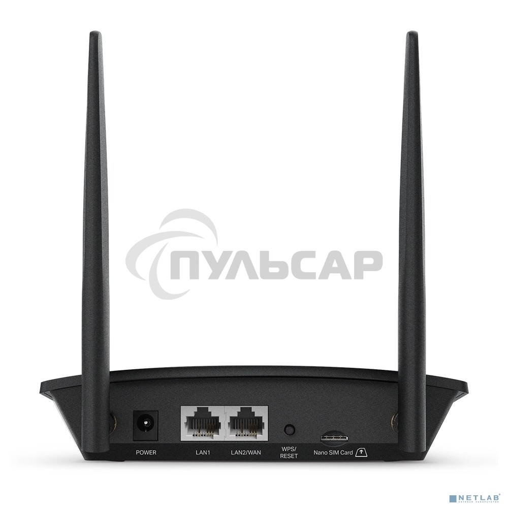 Роутер беспроводной TP-Link TL-MR100 N300 10/100BASE-TX/4G(3G) cat.4 черный