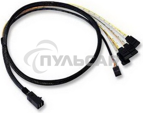Кабель ACD-SFF8643-SATASB-10M, INT SFF8643-to-4*SATA+SB (MiniSAS HD -to- 4*SATA+SideBand internal cable) 100см